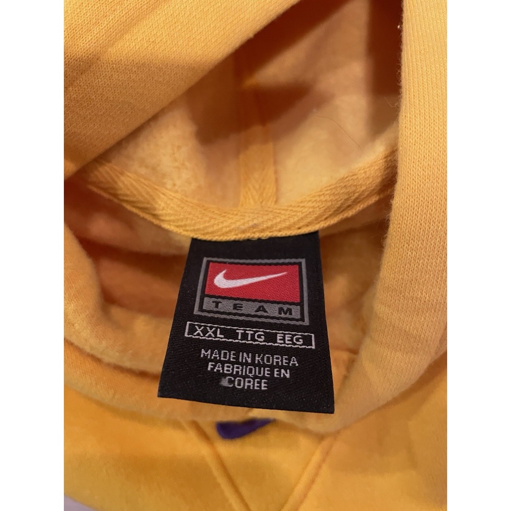 LA Lakers Nike Team Hoodie | Vintage 90s 2000s NBA Basketball Sportswear XXL VTG - Picture 5 of 5